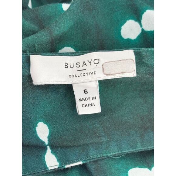 Busayo Collective Green & White Tie-Back Sleeveless Cropped Jumpsuit – Size 6 - Picture 6 of 9